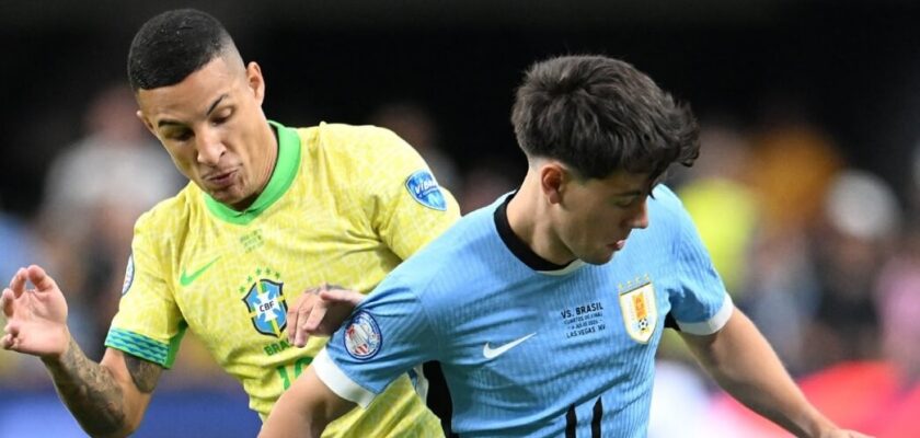 Uruguai x Brasil se enfrentaram pelas quartas de final da Copa América