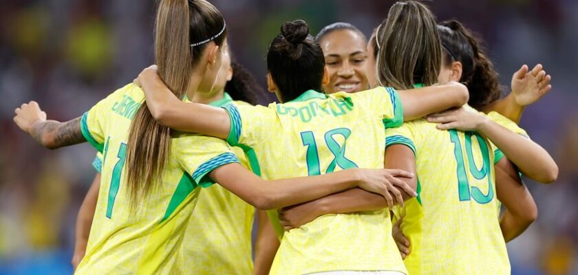 Jogadoras da seleção brasileira