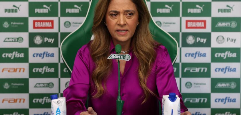 Leila Pereira, presidente do Palmeiras