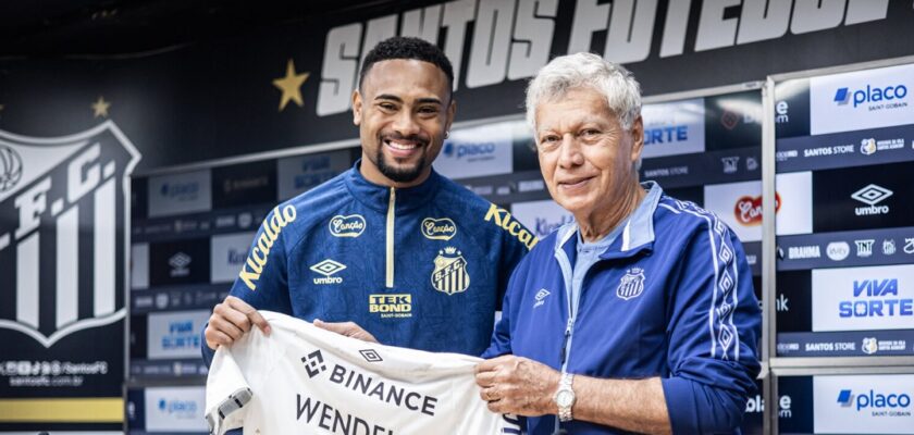 Santos apresenta atacante Wendel Silva