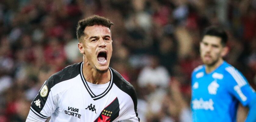 Phillipe Coutinho marcou no fim e evitou derrota do Vasco para o Flamengo