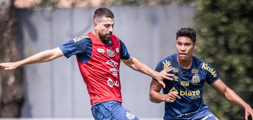 Luan Peres faz primeiro treino em retorno ao Santos